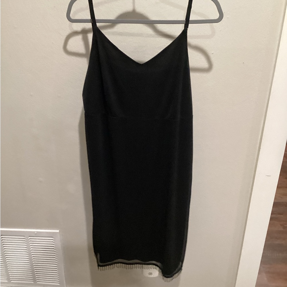 EUC - Worn Twice - Venezia Black Midi Dress w/Spaghetti Straps - Sz 18w/20w!!!!
